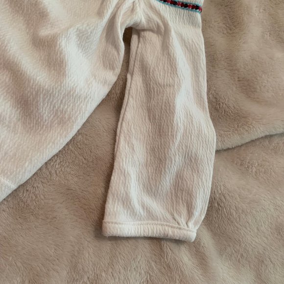 Carter's White Boho Embroidered Look Shacket Size 9 Months - Picture 5 of 15